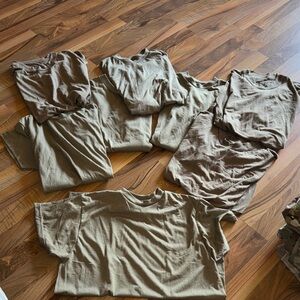 Set of Olive Green T-Shirts